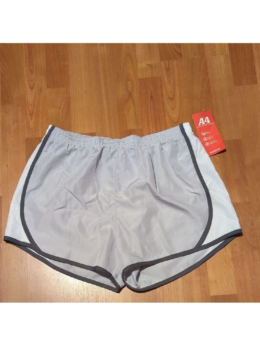 A4 Women's Gray Running Shorts XXL 32 34 Biking Summer Lightweight